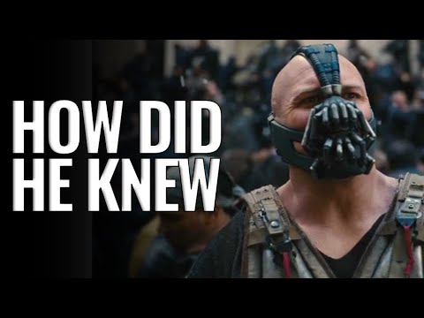 How Bane knows Bruce's identity?