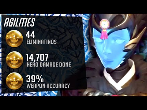 AGILITIES TOP 125 ECHO - 44 ELIMS! [ OVERWATCH SEASON 26 TOP 500 ]