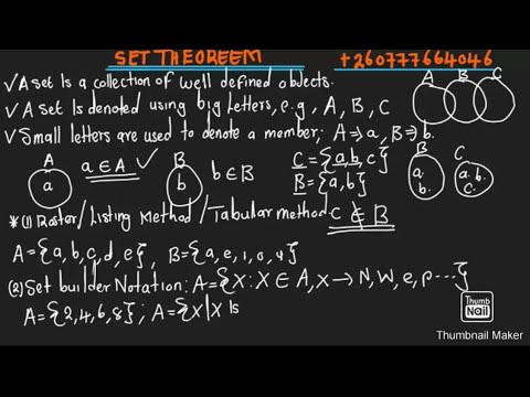 Einführung in den Mengensatz [MSM 111]❤️✅