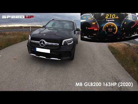 MERCEDES GLB 200 AMG 163HP | 2021 | ACCELERATION & TOP SPEED TEST | 0-100 | 100-200 | DRAGY TIME |