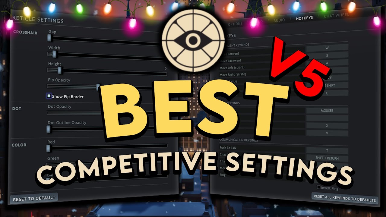*OUTDATED* -Best COMPETITIVE settings for DEADLOCK V5-