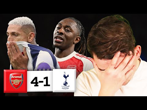 I AM FUMING! EMBARRASSING Performance!  Arsenal 4-1 Tottenham