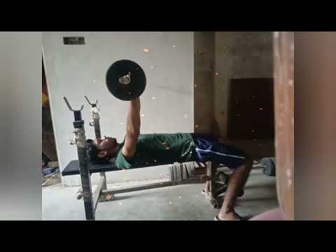 Bench Press Exercise with light weight for Badminton players........