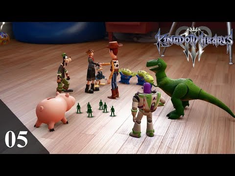 Kingdom Hearts 3 (PS4) 100% Complete Walkthrough Part 05: Toy Box