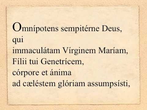 15/08 in die Assumptionis B. Mariæ Virginis - Collecta