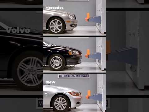 Ultimate Crash Test Showdown: BMW vs. Volvo vs. Mercedes at 40mph! Who’s the Toughest?