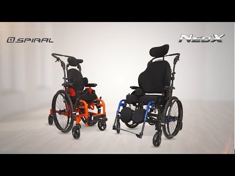 The tilt-in-space wheelchairs Neox and Spiral by Physipro