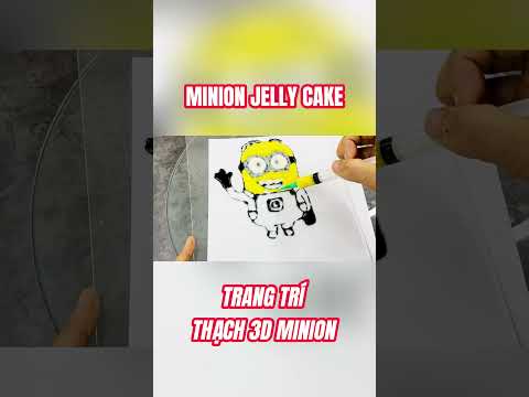 MINION - How to make Minion Jelly cake  #cothanglambanh  #thach3d #jellycake #minions
