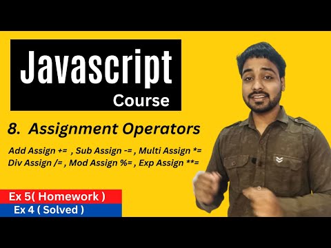 Assignment Operators In Javascript Javascript Tutorial In Hindi 8
