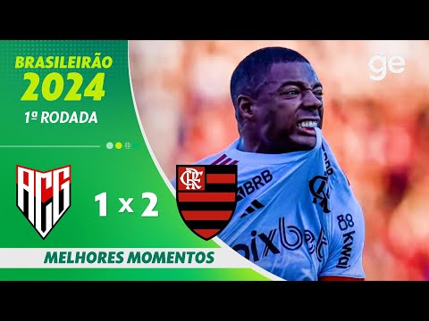 Gols e lances de Atlético-GO x Flamengo