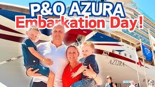 P&O AZURA 🚢 ✈️ Embarkation Day! 14 nt Mediterranean Cruise, BRISTOL to MALTA, Cabin P242