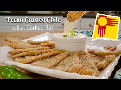 CORKED BAT: DELICIOUS PECAN CRUSTED GREEN CHILE APPETIZERS/Perfect for Game Time