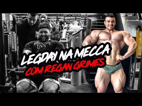 RAFA BRANDÃO IN A LEGDAY AT THE MECCA OF BODYBUILDER - WITH REGAN GRIMES