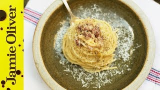 Easy spaghetti carbonara video | Jamie Oliver