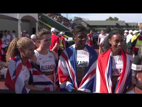 IAAF World Junior Championships 2014 - GBR Team 4X400M Women Silver