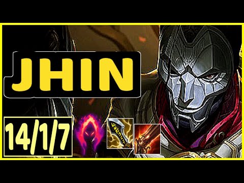 JHIN VS MISS FORTUNE - 14/1/7 KDA ADC GAMEPLAY