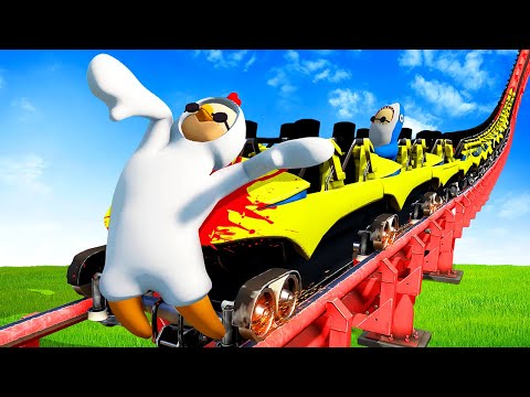 Ragdolls Gets HIT by a Roller Coaster - SOS OPS Gameplay