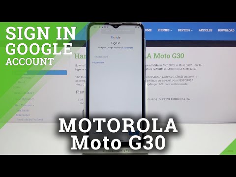 How to Remove Google Account in Motorola Moto G30 - Add Google Account
