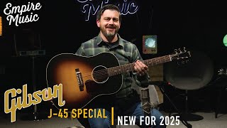 Video thumbnail for FIRST LOOK / Gibson J-45 Special - EMPIRE MUSIC (with J-45 Standard Comparison) by Empire Music