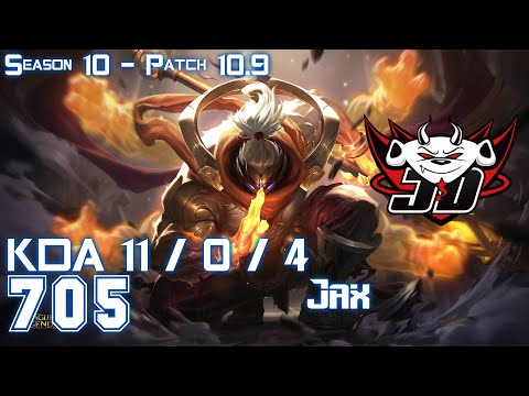 JDG 705 JAX vs WUKONG Top - Patch 10.9 KR Ranked