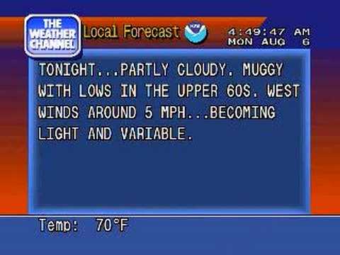 Weather STAR 4000 Emulator - Aug 6, 2007 - 4:49 AM