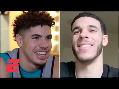 與拉梅洛和朗佐-鮑爾的對話|NBA on ESPN (A conversation with LaMelo and Lonzo Ball | NBA on ESPN)