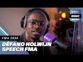 DÉFANO HOLWIJN krijgt iedereen SPRAKELOOS in speech over een... KAPSTOK! | FunX Music Awards 2020