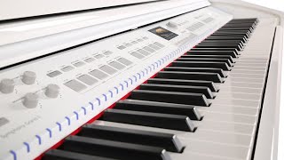 Video thumbnail for Kris Nicholson Unboxing His New White Williams Symphony Grand II by KMNKeyboardVault