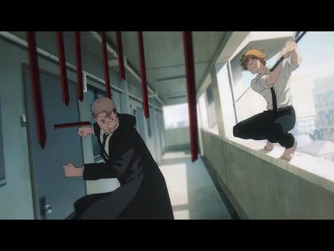 Denji and Power vs Kishibe - Chainsaw Man Episode 10