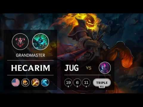 Highlights Hecarim Jungle - NA Grandmaster Patch 9.8