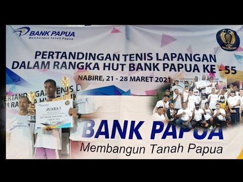 Turnamen Tenes Lapangan Piala Bank Papua Hut Ke-55. (21-28 Maret 2021 Nabire Papua).