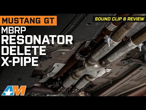 2015-2024 Mustang GT MBRP Armor Plus Resonator Delete X-Pipe Review & Sound Clip