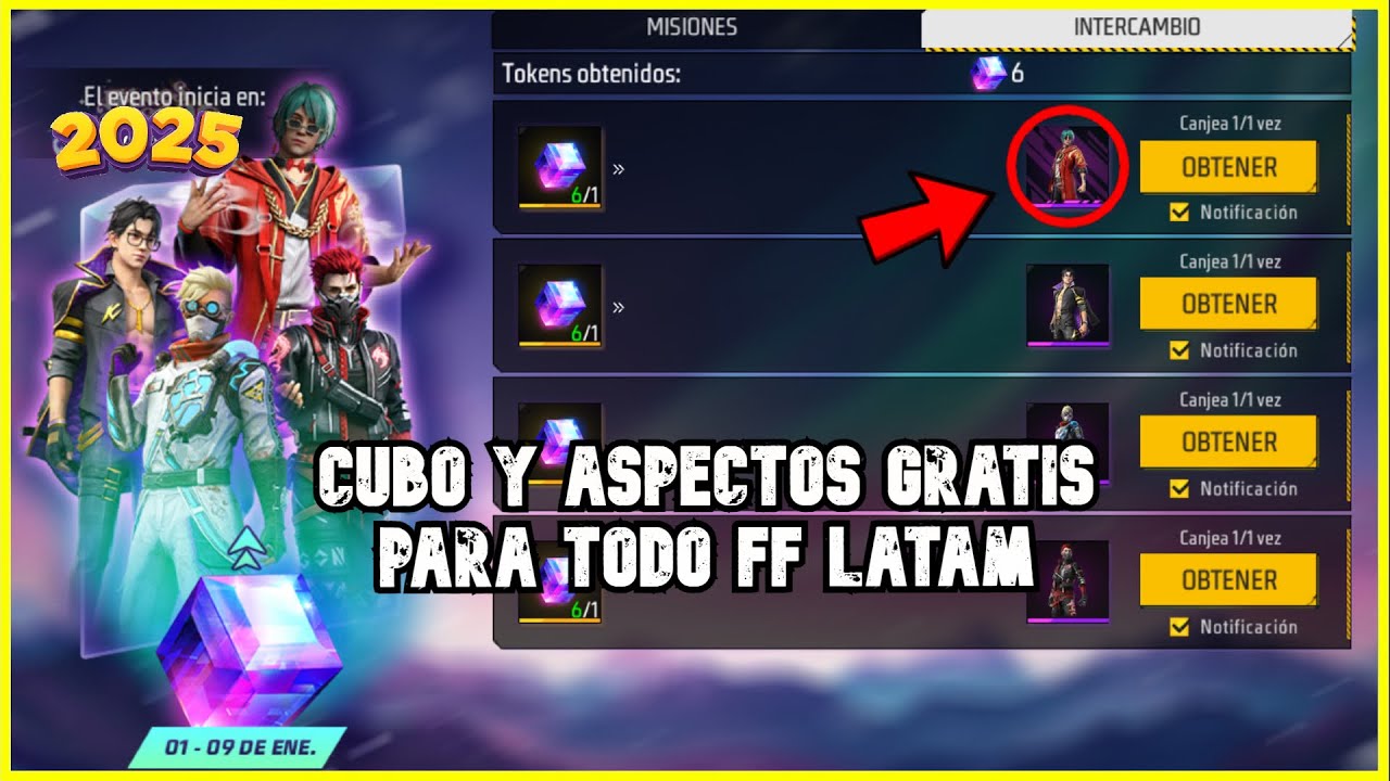 RAPIDO TRUCO CUBO MÁGICO GRATIS COMO COMPLETAR 60 MIN EN 1 PARTIDA INTERCAMBIO ASPECTOS EN FF LATAM