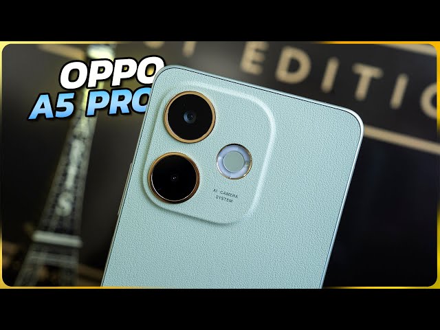 Vídeo relacionado con OPPO A5 Pro 5G/Black Brown/MKT 6300 / 256GB /8GB / 6,67" 120Hz/ 50MP IA / 5,800MAH