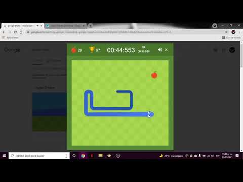 Mi speedrun de Google Snake Game