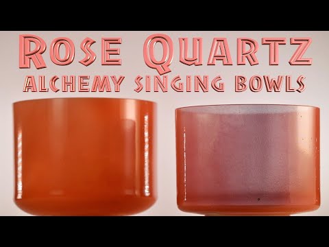 Rose Quartz Alchemy Crystal Singing Bowls | Crystal Tones Sedona