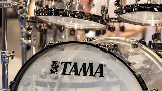 Video thumbnail for TAMA 50th Anniversary Limited-Edition Starclassic Mirage Acrylic Drum Kit | New from NAMM 2024 by Guitar Center