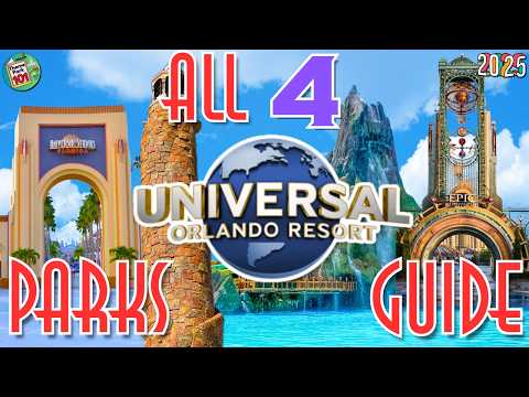 Universal Orlando Resort RIDES & ATTRACTIONS - All 4 Parks including Epic Universe 2025