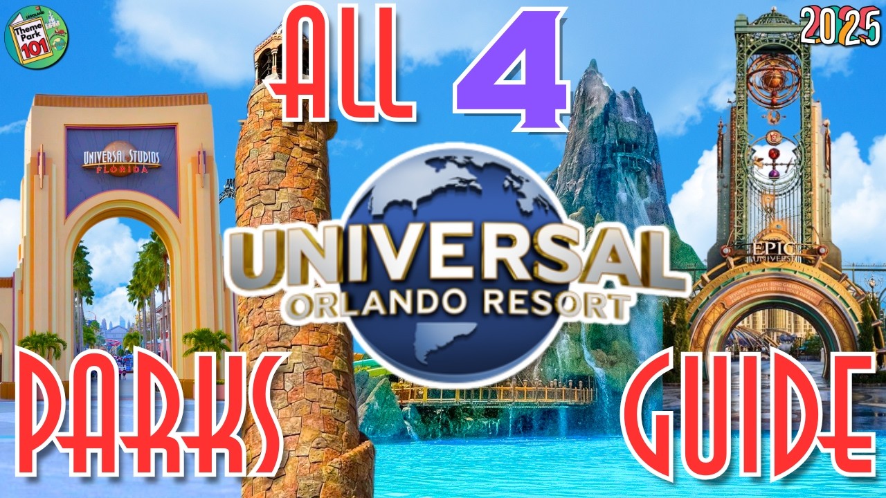 Universal Orlando Resort RIDES & ATTRACTIONS - All 4 Parks including Epic Universe 2025