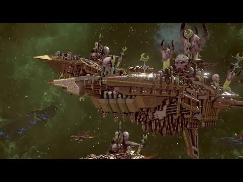 Chaos vs Orkz, Heroic Difficulty + Elite Mode 1500 points - Battlefleet Gothic Armada