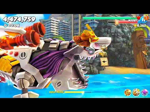 Hungry Shark World - Robo Shark Maxed New High Score Pacific Islands | Android Gameplay |Droidnation