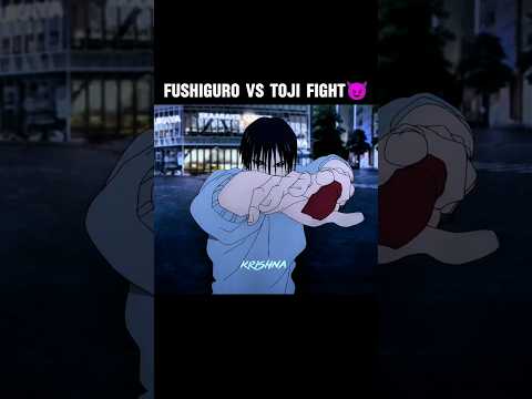 Fushiguro VS Toji Fight 😈 #gojo #toji #jujutsukaisen #anime