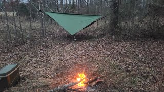 Testing the cheapest Hammock and Tarp combo on amazon!!! Solo Overnight!!