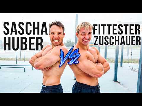 Fitteste Zuschauer fordert mich heraus! 18 Jähriger Vs. Sascha Huber | Wer gewinnt?