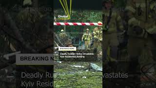 Aftermath of Deadly Strike on Residential Building in Ukraine’s Capital