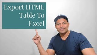 Learn to easily  export HTML table to Excel | CSV | PDF | - Code With Mark