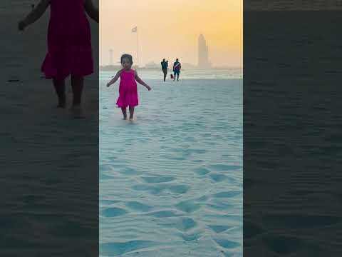 #asma #little Asma in the beach #beach #viral #viralshort #cutebaby