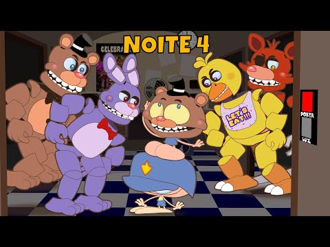 Mongo e Drongo em FNAF 2 - NOITE 3 - Five Nights at Freddy's 2 - desenho  animado