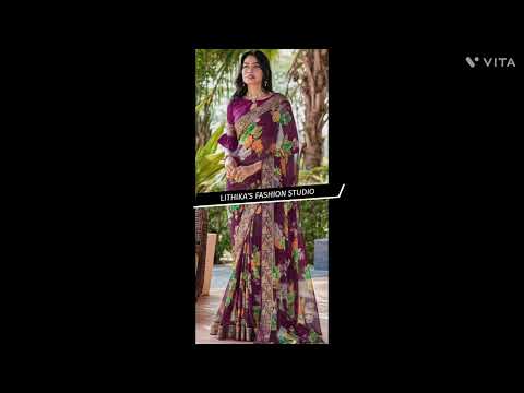 //LITHIKA'S FASHION STUDIO//DIFFERENT TYPES OF SAREES COLLECTION