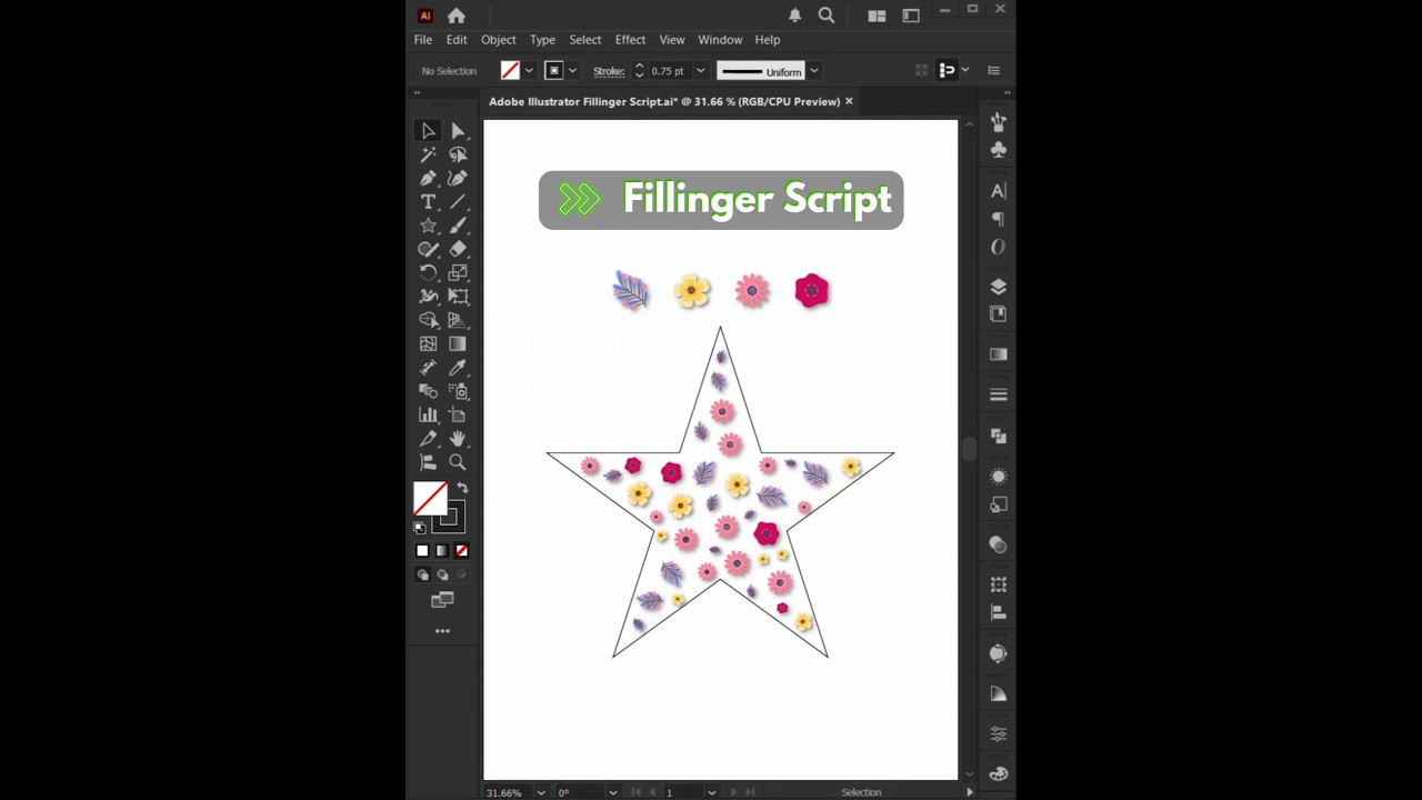 Fillinger Script | Auto Filling | Adobe illustrator | Tips and Tricks